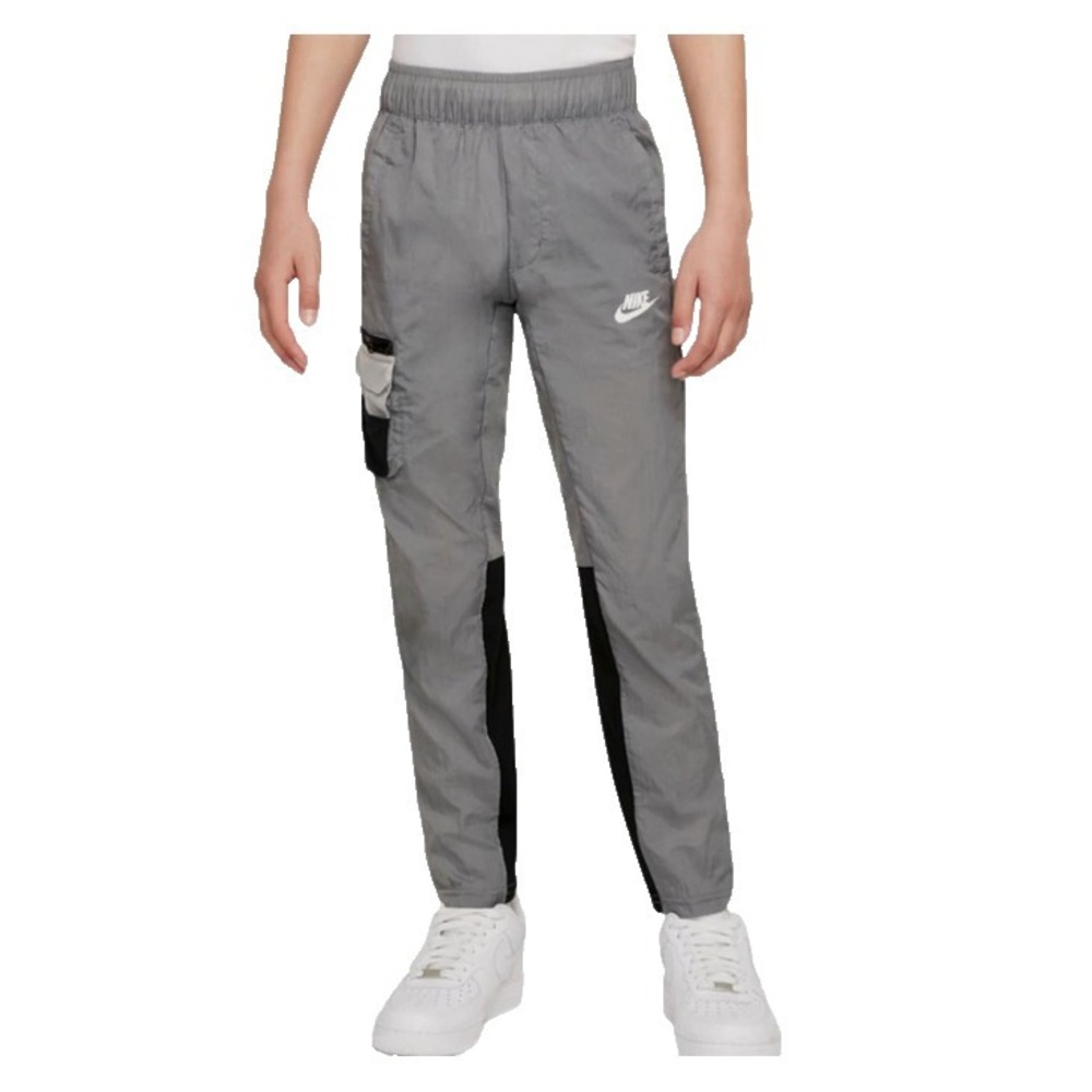 Boys Size XS - Nike NSW Woven Cargo Pants Black & Gray